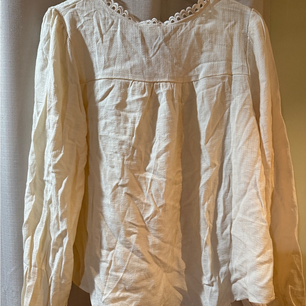 Mine long sleeve blouse women’s size 10 NWT - Picture 3 of 3